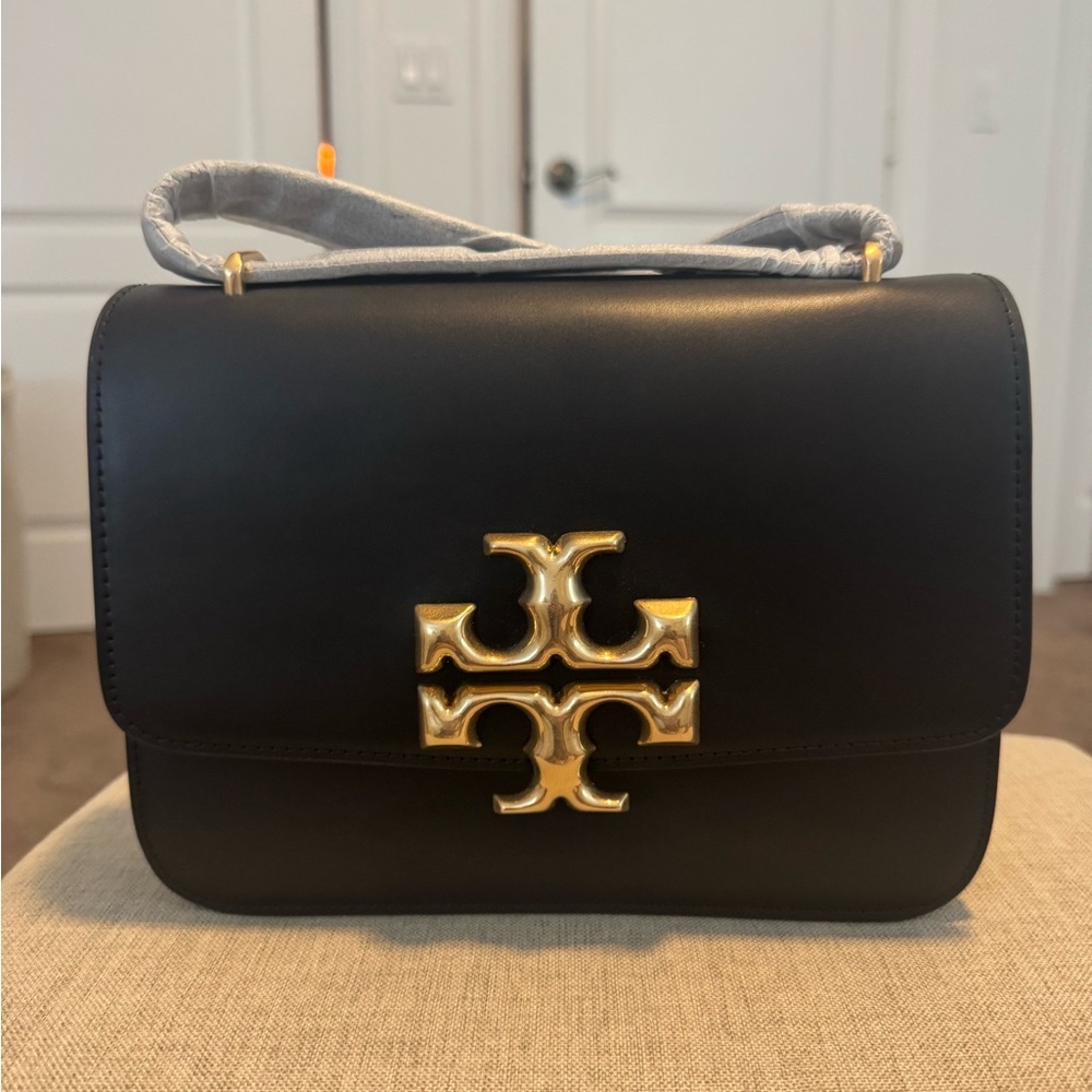 Tory Burch Black and Gold Crossbody Bag